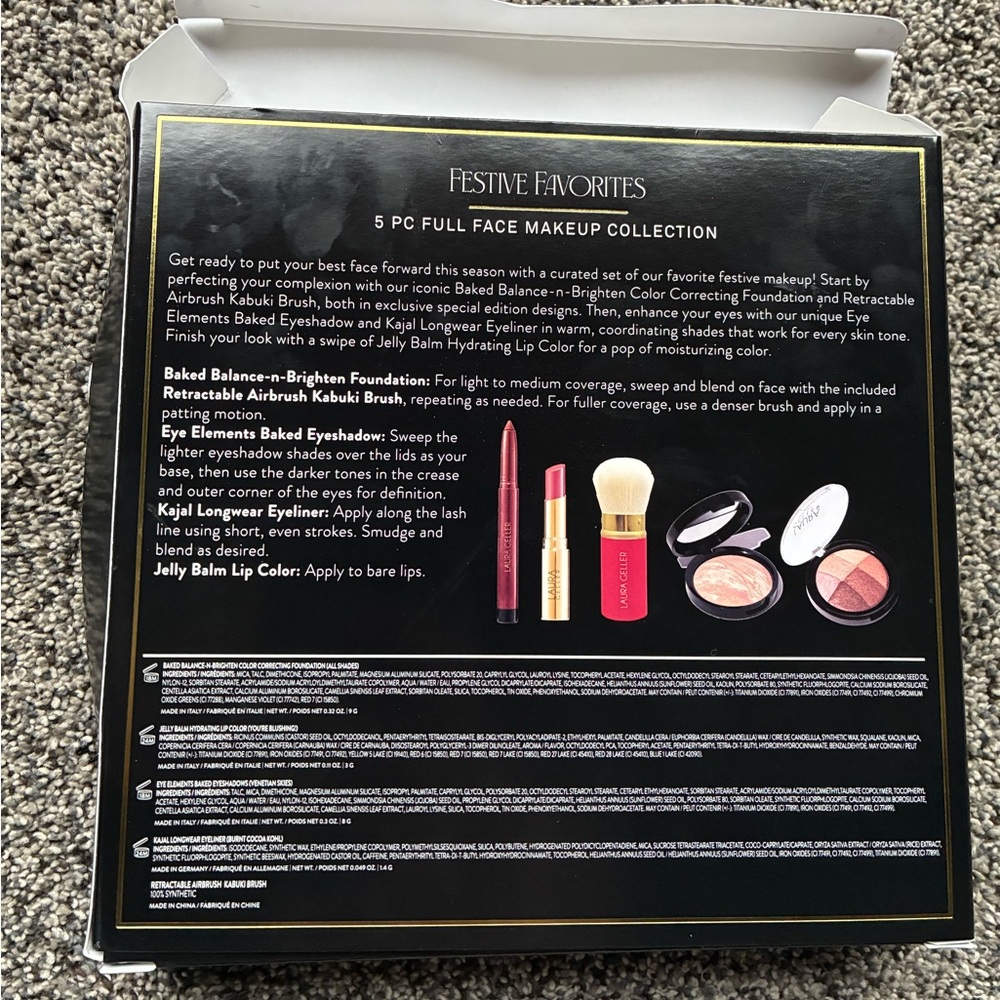 New in Box Laura Geller Festive Favorites 5 Piece Makeup Collection, Porcelain - Picture 6 of 8